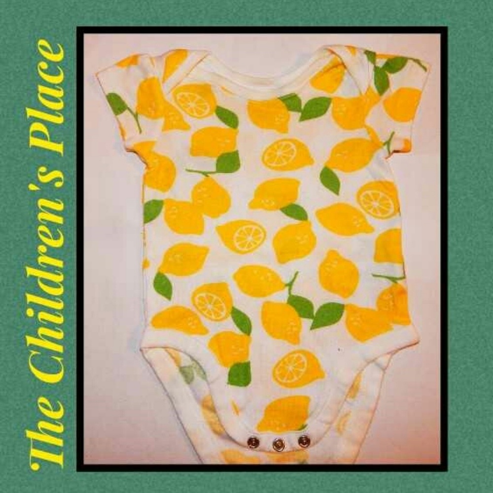 BUY 2 GET 1  Lemon Onesie Bodysuit!! Size: 0-3 mo.